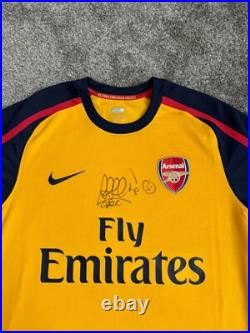 Cesc Fabregas Hand Signed 2008/09 Arsenal Football Shirt with COA Nike Authentic