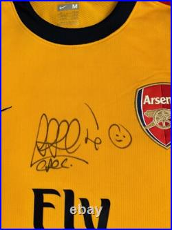 Cesc Fabregas Hand Signed 2008/09 Arsenal Football Shirt with COA Nike Authentic