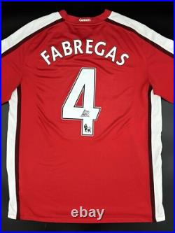 Cesc Fàbregas Signed Arsenal Home Shirt WITH COA AND PROOF