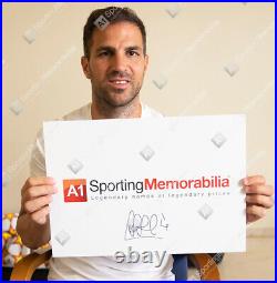 Cesc Fabregas Signed Arsenal Shirt 2021-22, Number 4 Autograph Jersey