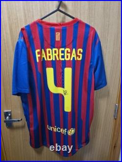 Cesc Fabregas Signed Barcelona Shirt with COA