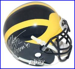 Charles Woodson Signed Michigan Wolverines Mini Helmet Heisman BAS 28098