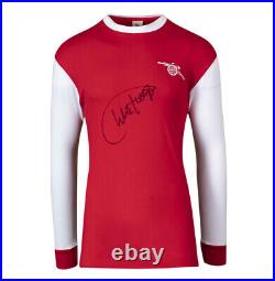 Charlie George Signed Arsenal Shirt 1970s, Long Sleeved, Number Gift Box