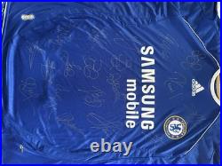Chelsea 07-08 Signed Squad Football Shirt with COA, Terry, lampard, drogba, Cole
