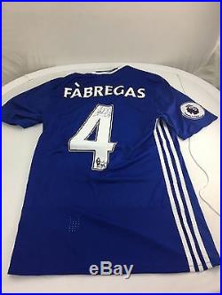 Chelsea Cesc Fabregas Poppy Premier League Shirt NOT MATCH WORN, SIGNED