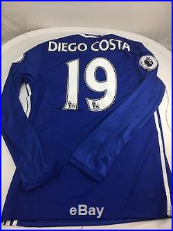 Chelsea Costa Poppy Premier League Match Day Shirt MATCH WORN AND SIGNED