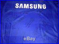 Chelsea FC MUNICH 2012 SQUAD SIGNED SHIRT BY 17 PLAYERS