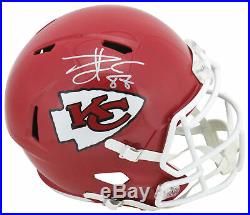Chiefs Travis Kelce Authentic Signed Full Size Speed Rep Helmet BAS Witnessed