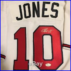 Chipper Jones Autographed Signed Authentic Jersey Atlanta Braves JSA