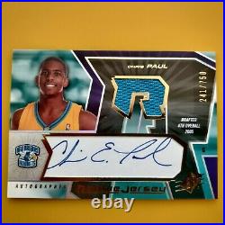 Chris Paul SUNS 2005-06 SPx #153 Auto Signed Jersey Rookie Card RC #/ 750