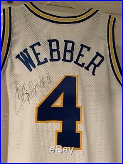 Chris Webber Signed Game Worn Rookie Jersey