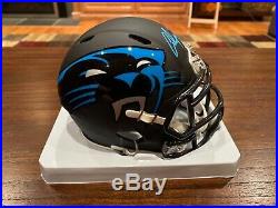 Christian McCaffrey Signed Riddell Carolina Panthers AMP Mini Helmet Beckett