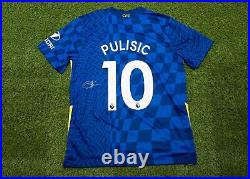 Christian Pulisic SIGNED Chelsea F. C. Shirt Genuine Autograph AFTAL COA