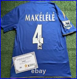 Claude Makelele Hand Signed Chelsea 05/06 Centenary Shirt with COA