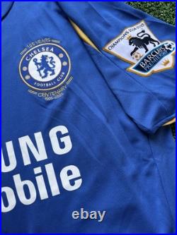 Claude Makelele Hand Signed Chelsea 05/06 Centenary Shirt with COA
