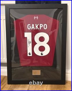 Cody Gakpo Signed And Framed Liverpool Shirt With COA