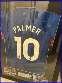 Cole Palmer Framed Football Shirt Chelsea with signature