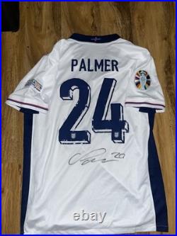 Cole palmer hand signed England home shirt with Coa included