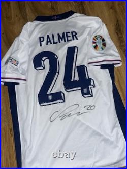 Cole palmer hand signed England home shirt with Coa included