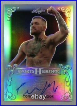 Conor Mcgregor Signed Autograph 2017 Leaf Sport Heroes Auto Card