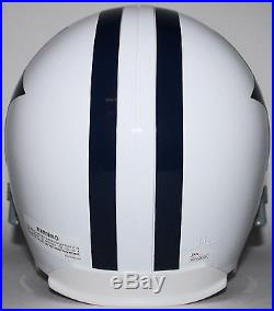 Cowboys Dak Prescott Authentic Signed Full Size White Rep Helmet JSA Witness