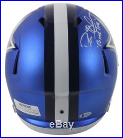 Cowboys Deion Sanders Primetime Signed Full Size Blaze Speed Rep Helmet BAS