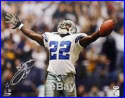 Cowboys Emmitt Smith Authentic Signed Record Breaking 16X20 Photo PSA/DNA