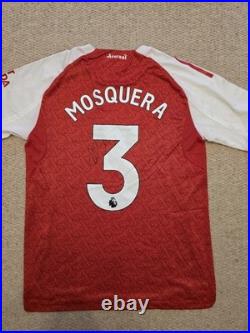 Cristhian Mosquera Signed Arsenal Shirt With Photo Proof
