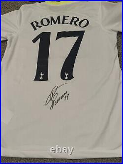 Cristian Romero Signed Tottenham Hotspur Home Jersey 2022/ 23 Season
