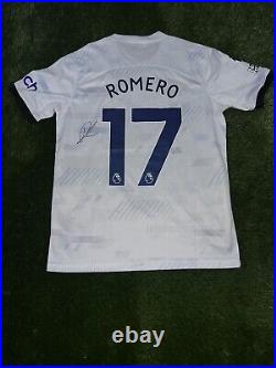 Cristian Romero Tottenham Hotspurs Genuine Hand Signed Authentic Coa