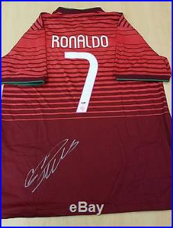 Cristiano Ronaldo Auto Autograph Signed Portugal Jersey Psa / Dna