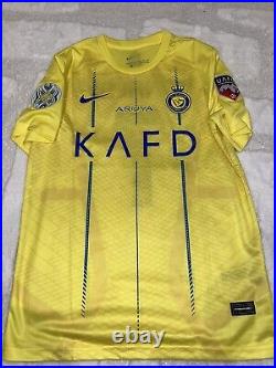 Cristiano Ronaldo Hand Signed Al Nassr Shirt COA