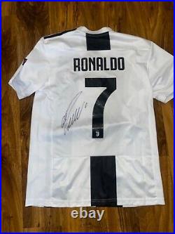 Cristiano Ronaldo Hand Signed Juventus Home Shirt With Coa Included