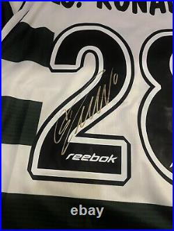 Cristiano Ronaldo Hand Signed Sporting Lisbon Shirt COA