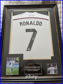 Cristiano Ronaldo Real Madrid Home Shirt Hand Signed with COA