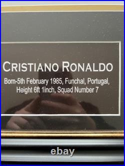 Cristiano Ronaldo Real Madrid Home Shirt Hand Signed with COA