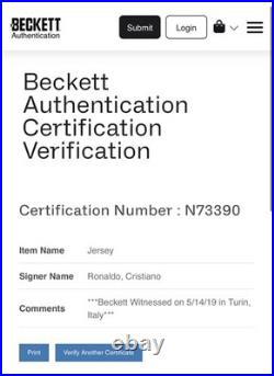 Cristiano Ronaldo Signed & Framed Manchester United Football Shirt Beckett