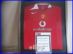 Cristiano Ronaldo Signed Manchester United Home Shirt with COA from Man United