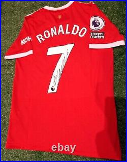 Cristiano Ronaldo Signed Manchester United Shirt With C. O. A