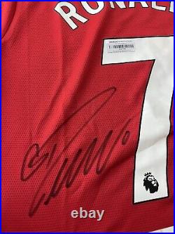 Cristiano Ronaldo Signed Manchester United Shirt With Certificate