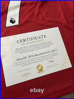 Cristiano Ronaldo Signed Manchester United Shirt With Certificate