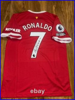 Cristiano Ronaldo Signed Manchester United home Shirt With Coa included