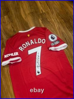 Cristiano Ronaldo Signed Manchester United home Shirt With Coa included