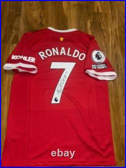 Cristiano Ronaldo Signed Manchester United home Shirt With Coa included