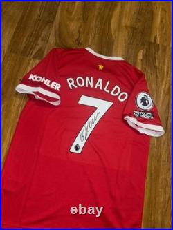 Cristiano Ronaldo Signed Manchester United home Shirt With Coa included