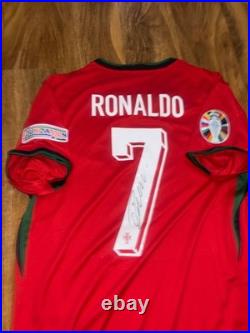 Cristiano Ronaldo Signed Portugal Home Shirt #7 With COA Certificate Included