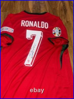 Cristiano Ronaldo Signed Portugal Home Shirt #7 With COA Certificate Included
