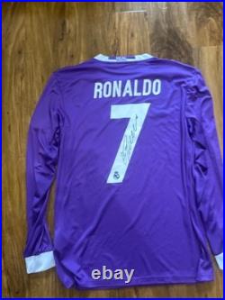 Cristiano Ronaldo Signed Real Madrid Home Shirt With Coa Included