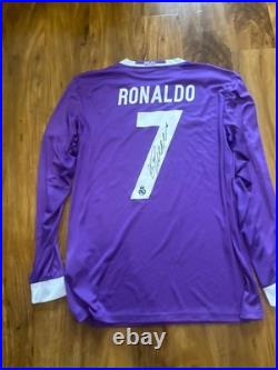 Cristiano Ronaldo Signed Real Madrid Home Shirt With Coa Included