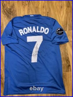 Cristiano Ronaldo signed Manchester United away CL shirt with coa included